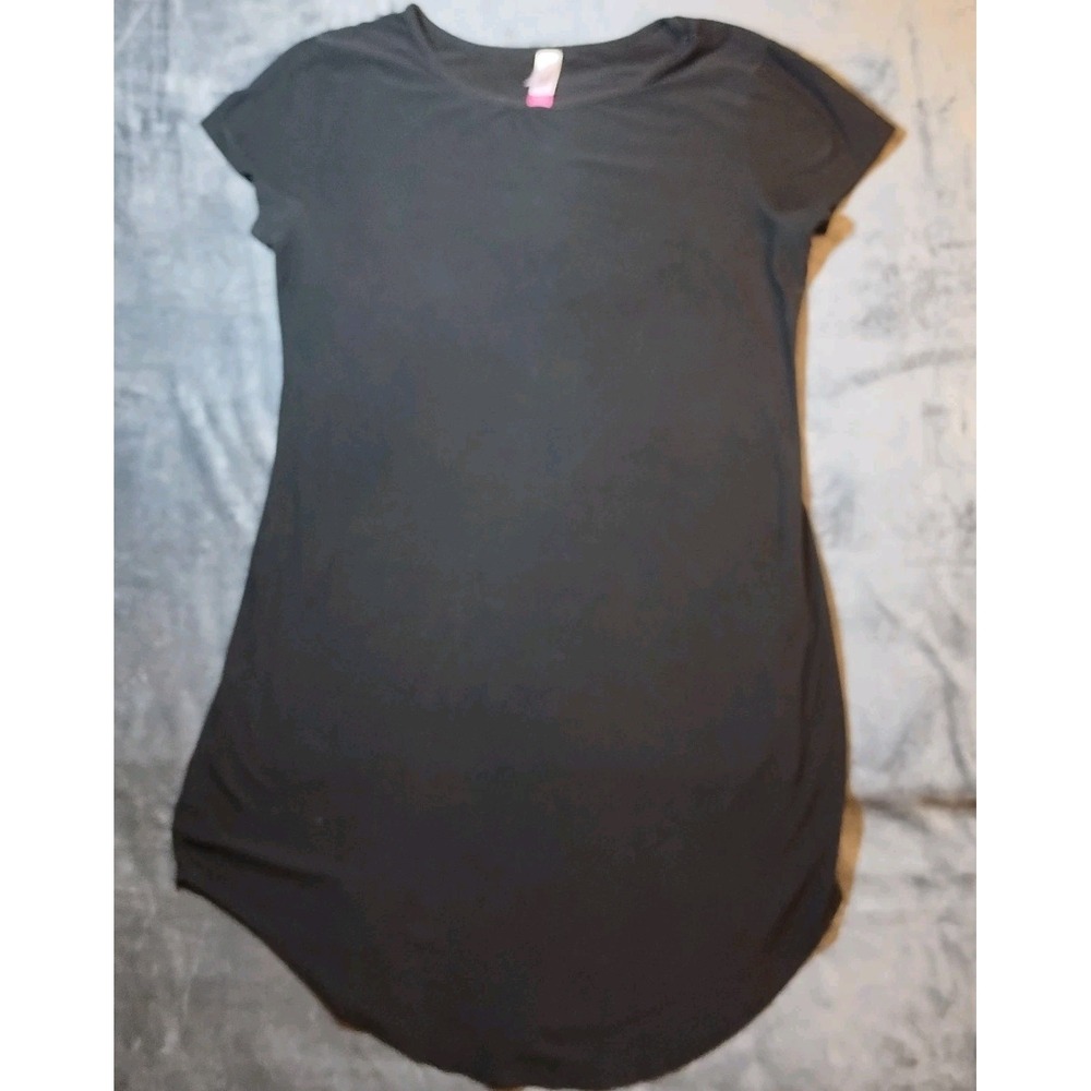 No Boundaries Black T-Shirt Dress‎ Women's XL Y2K Grunge Streetwear Minimalist